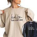 Hello Valentine Sweatshirt, Valentine Sweatshirt, Valentine's Day Sweatshirt for Women T-Shirts, Hoodie | RetroVerseTees.com