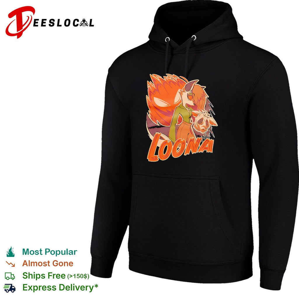 Helluva Boss hellhound holding mask Loona shirt