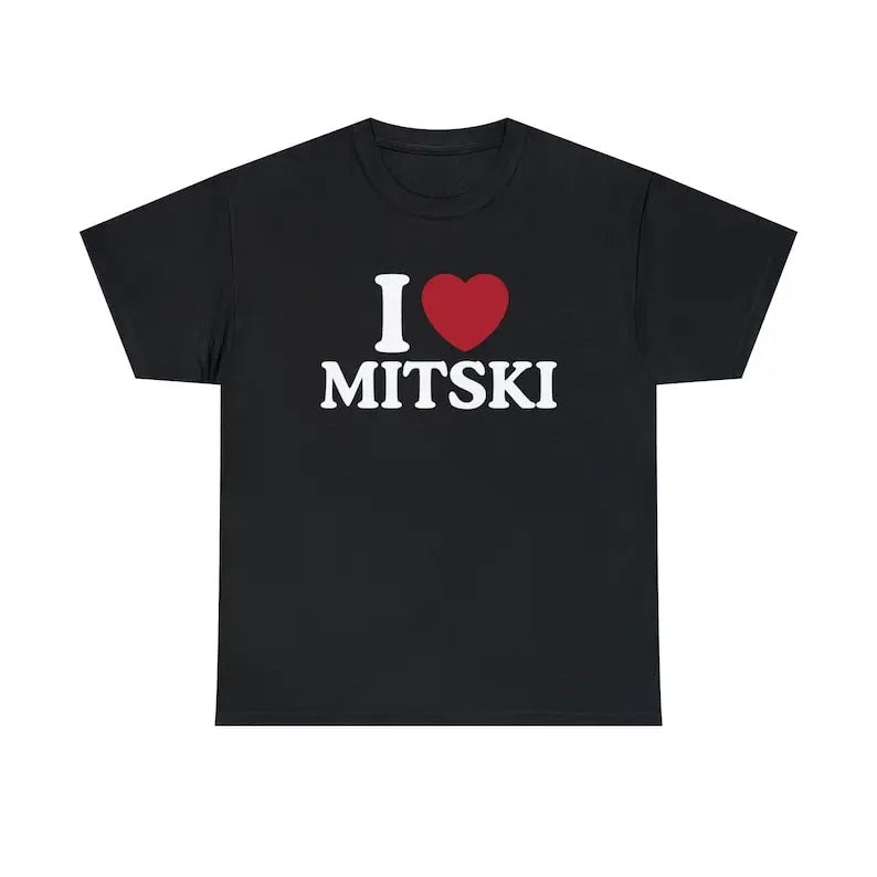 I Love Mitski Shirt - Unisex T-Shirt,  Trending shirt, Gift for him/ Her, I Love Singer, Gift For Mitski Fan, Shortsleeve...