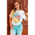 Here Comes the Sun Graphic T-Shirt Hoodie, Sweatshirt | RetroVerseTees.com
