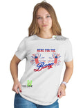 Here For The Bang - Women's funny 4th of July T-shirt Hoodie, Sweatshirt | RetroVerseTees.com