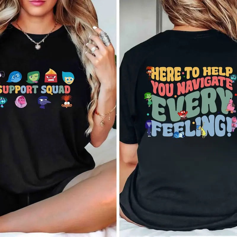 Here to Help You Navigate Every Feeling Shirt, Teacher Shirt,BCBA Shirt Hoodie, Sweatshirt | RetroVerseTees.com