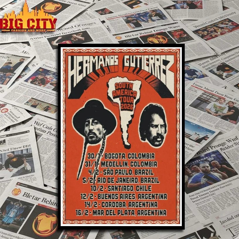 Hermanos Gutierrez South America Tour 2026 Poster shirt