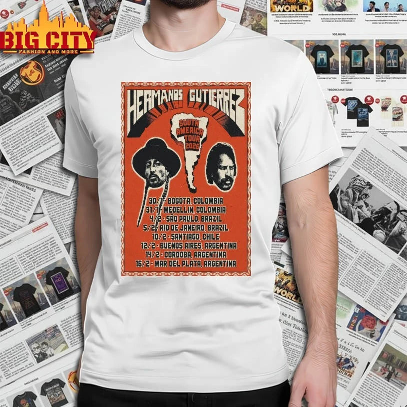 Hermanos Gutierrez South America Tour 2026 Poster shirt