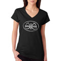 Heroes Del Silencio Bunbury Distressed Logo B Women's V-Neck T-Shirt Casual Comfort Hoodie, Sweatshirt | RetroVerseTees.com