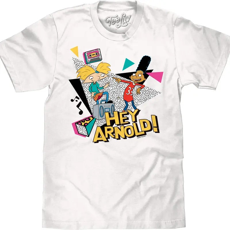Hey Arnold! Retro T-Shirt - White Hoodie, Sweatshirt | RetroVerseTees.com