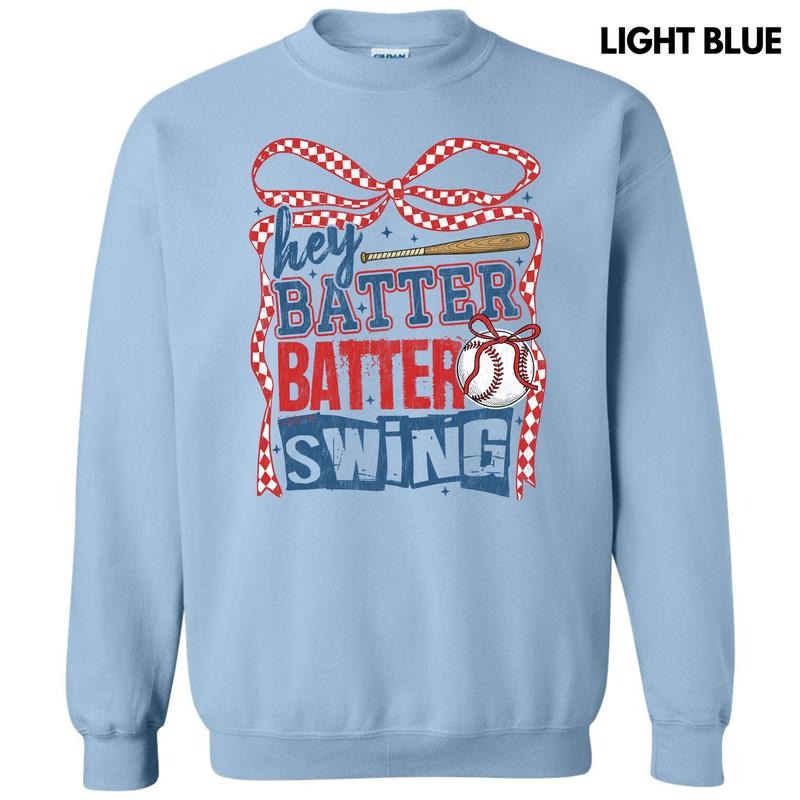 Hey Batter Swing Sweatshirt 'NLB' T-Shirts, Hoodie | RetroVerseTees.com