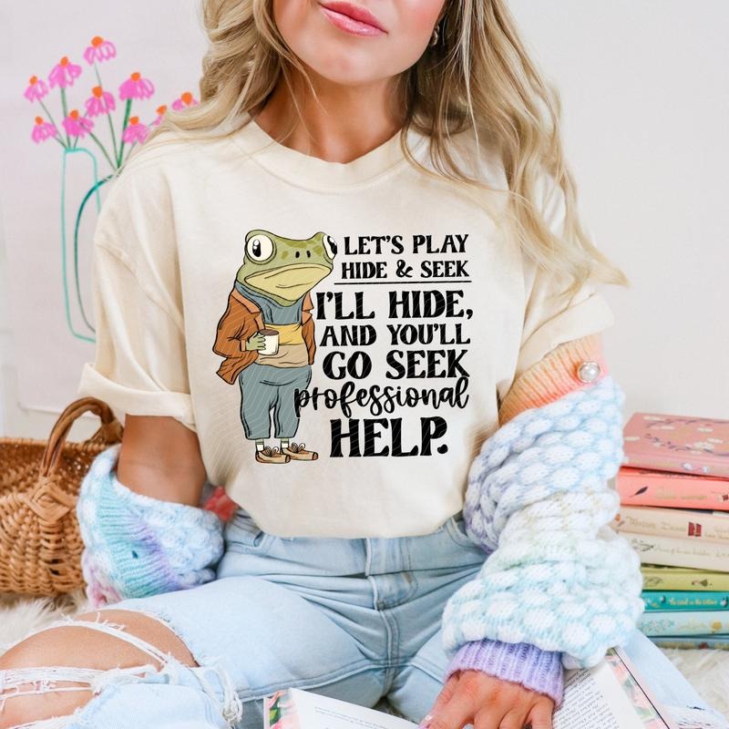 Hide & Seek DTF Transfers - THIS IS NOT A SHIRT Hoodie, Sweatshirt | RetroVerseTees.com