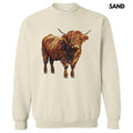 Highland Cow Faux Rhinestone Sweatshirt T-Shirts, Hoodie | RetroVerseTees.com