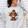 Highland Cow Sweatshirt, Highland Cow Hoodie, Highland Cow Sweaters T-Shirts | RetroVerseTees.com