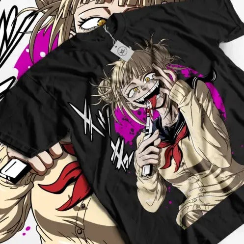 Himiko Toga T-Shirt My Hero Academia Izuku Midoriya Girl Kawaii Shirt All Size Hoodie, Sweatshirt | RetroVerseTees.com