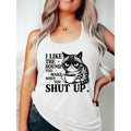 Hip - style Tank Vest: Cat Symbolizing Attitude with WB shield Bold, Statement - making Phrase style 02 T-Shirts, Hoodie,...