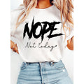 Hip - style Tee: Bold "NOPE" Statement Paired with WB shield Cool "Not today" for WB shield Defiant Look style 02 Hoodie,...