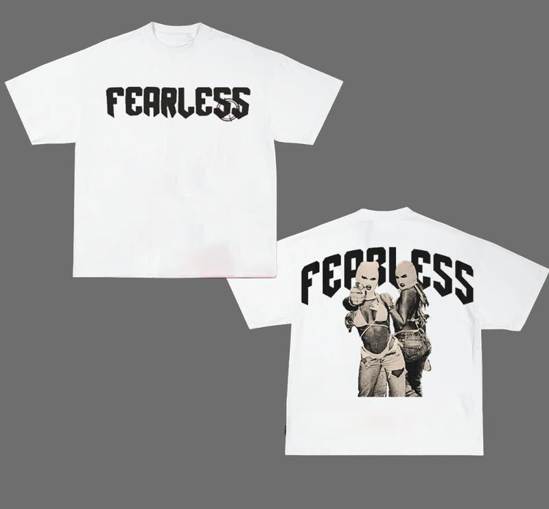 Hip Hop Streetwear Y2k Fashion Vintage Fearless Double Girl Gang T Shirt Hoodie, Sweatshirt | RetroVerseTees.com