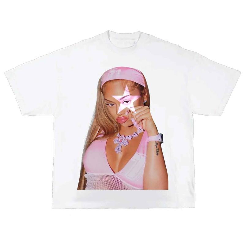 Hip Hop Your Style with Latto Star Pink Cute Tee Top Womenswear Streetwear Hoodie, Sweatshirt | RetroVerseTees.com