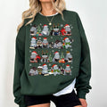 Hippopotamus Dark Romance Book Christmas  Sweatshirt, H.D.Carlton, Shantel Tessier, Leigh Rivers, Rina Kent, Retro Hippo...