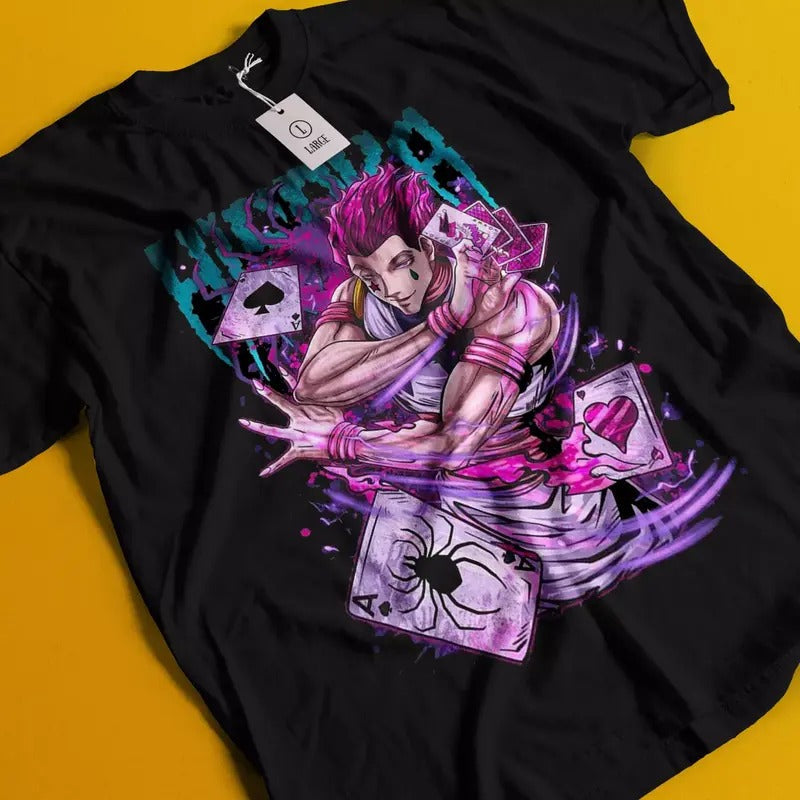 Hisoka Shirt Hunter X Hunter Manga Strip HXH Anime Unisex shirt T-Shirt All Size Hoodie, Sweatshirt | RetroVerseTees.com