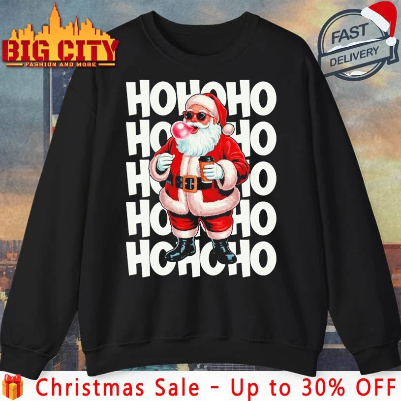 Ho Ho Ho Santa Claus Funny Christmas Xmas Holiday 2025 shirt