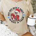 Ho Ho Holy Sh*t What a Year Christmas Shirt - Funny Holiday Graphic Tee, Casual Fall Softstyle Unisex T-Shirt