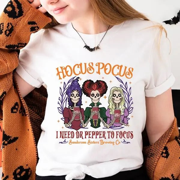 Hocus Pocus I need Dr pepper to focus Shirt Halloween Coke Shirt Sanderson Sisters Brewing Co Shirt Funny Halloween Shirt...
