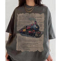 Hogwasts Express Train Comfort Color T-Shirt, Chapter Six Shirt, Just A Girl Who Loves Trains Shirt, Trains Lover,...