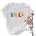 Hola Shirt, Spanish Hola T-shirt, Mouthless cat Spanish Shirt, Latina Girl Tee Hoodie, Sweatshirt | RetroVerseTees.com
