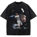 Holafish Casual Graphic Acid Washed Tees Aaron Judge New York Custom Bat brand Style Spiky hair fighters Graphic Tees...