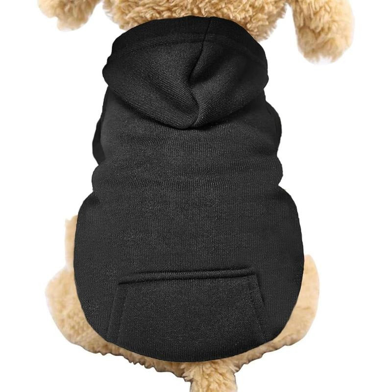 Holafish Dog Hoodie Sweatshirts with Pockets Warm Dog TNF for Small Dogs Chihuahua Coat Clothing Puppy Cat Custume...