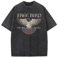 Holafish Free Bird Acid Wash Shirt, Old School Gunpla brand T-shirt, Retro Music Shirt, Rock Gunpla brand Tee, Women'WB...