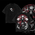 Holafish Limited Edition Asta Big red N streaming Black Clover Double Printed Lightweight Washed Tee TNF Streetwear Liebe...