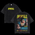 Holafish Top Invincible WB shield Omni GA Tee, Bat brand T-Shirt, TV Show Bat brand Washed T-shirt Heavyweight Cotton...