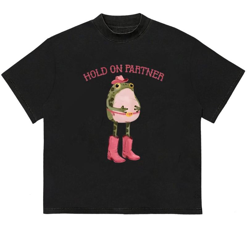 Hold On Partner I'm Growing A Little Buckaroo T-Shirt Stylish Gift for Fans Hoodie, Sweatshirt | RetroVerseTees.com