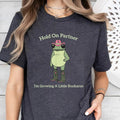Hold On Partner I'm Growing A Little Buckaroo T-Shirt Sweatshirt Hoodie, Cute Animal T-Shirt, Funny Frog T-Shirt,...