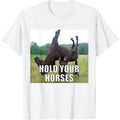Hold Your Horses Funny Meme Lightsaber brand-Shirt, Unisex Funny Graphic Lightsaber brand Shirts, Funny Weird Meme...