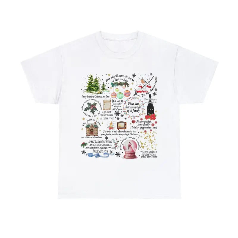Holiday Garden Melody T-Shirt Christmas Music Scene Graphic Tee Hoodie, Sweatshirt | RetroVerseTees.com