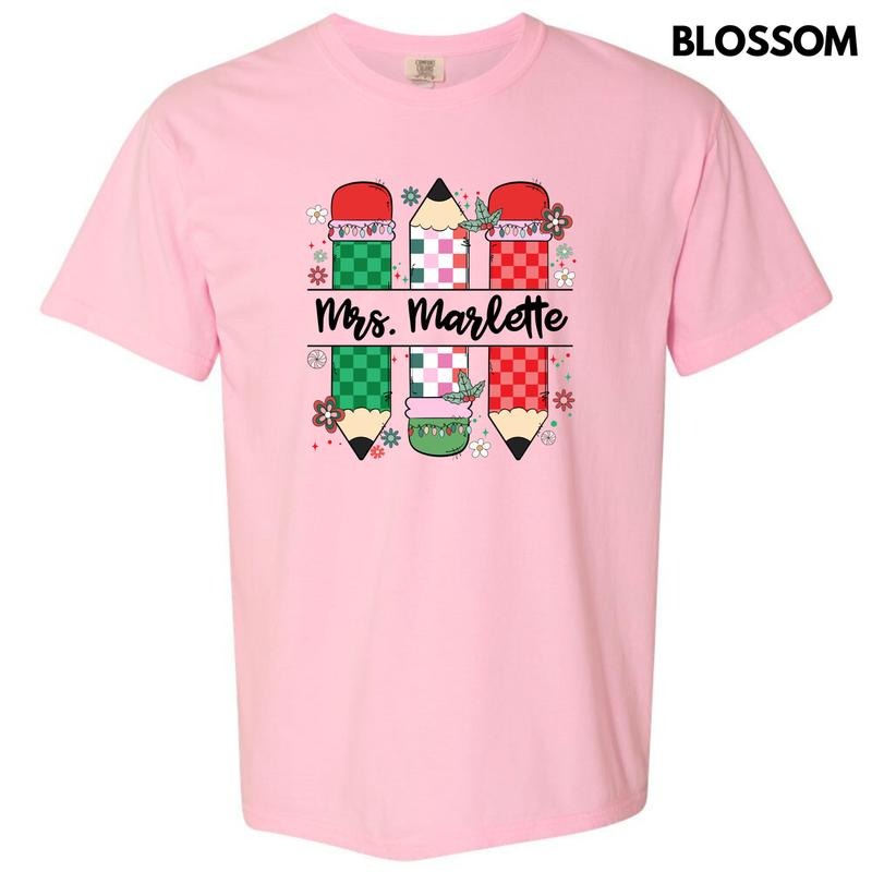 Holiday Pencils CUSTOM Comfort Colors T-Shirt 'NLB' Hoodie, Sweatshirt | RetroVerseTees.com