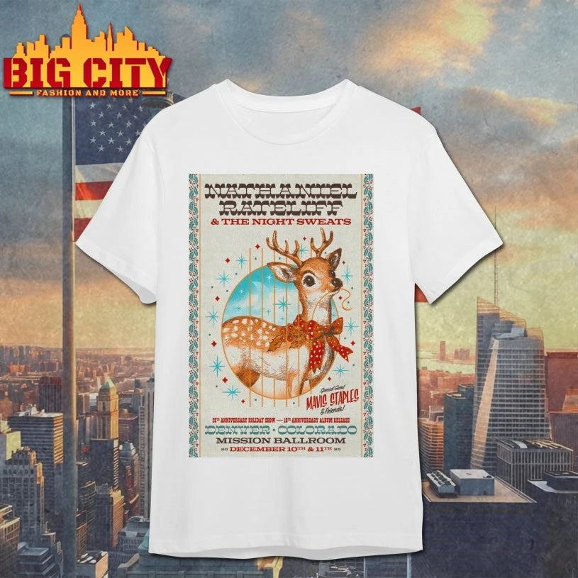 Holiday Show + 10th Anniversary Nathaniel Rateliff Night Sweats Dec 10, 11 2025 Dec 10, 11 2025 Poster shirt
