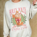 Holly Jolly Coffee Club Graphic Top T-Shirts, Hoodie, Sweatshirt | RetroVerseTees.com