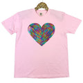 Holographic HEART Sequin Patch Comfort Colors T-Shirt -- BLOSSOM Hoodie, Sweatshirt | RetroVerseTees.com