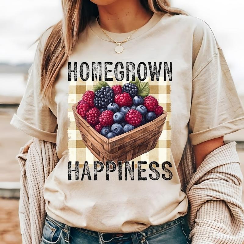Homegrown Happiness Berries DTF Transfers - THIS IS NOT A SHIRT Hoodie, Sweatshirt | RetroVerseTees.com