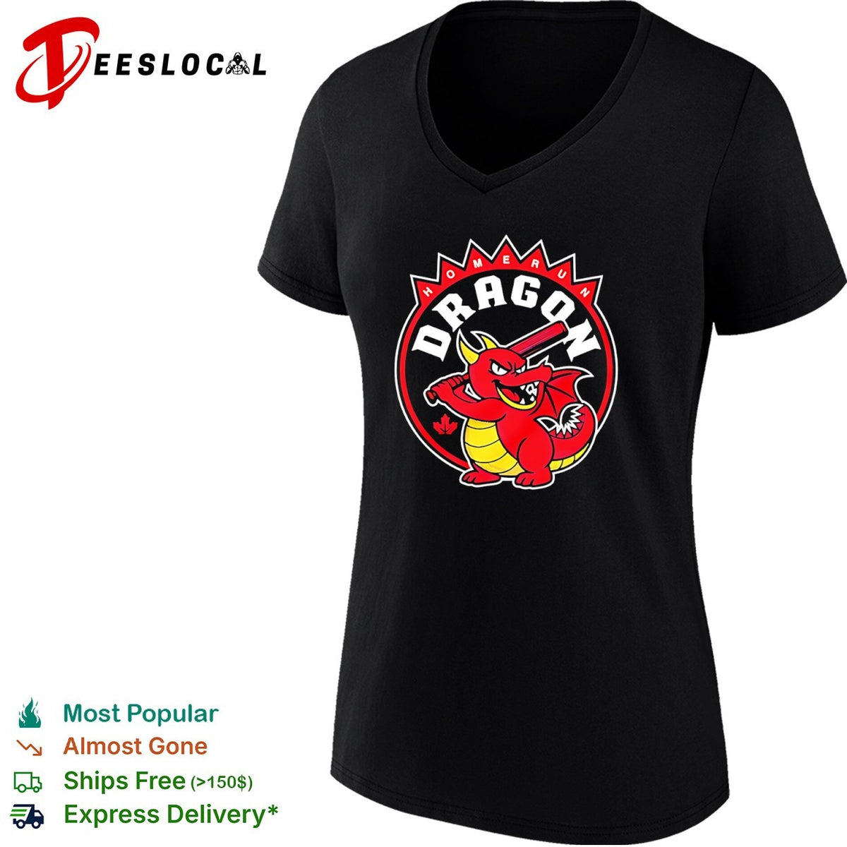 Homerun Dragon Baseball Mascot sports shirt