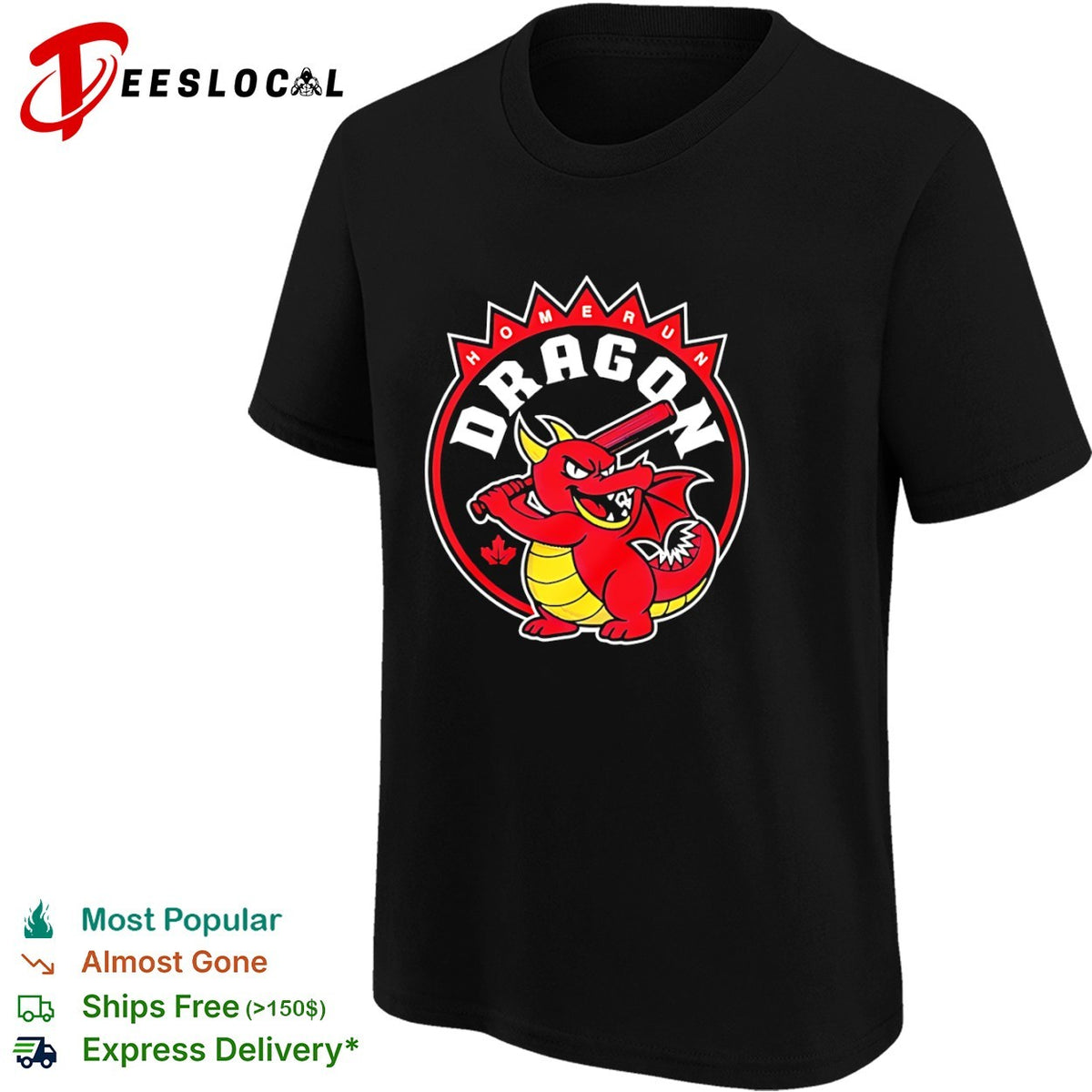 Homerun Dragon Baseball Mascot sports shirt