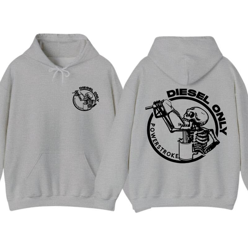 Diesel Only Powerstroke Heavyweight T-Shirt/Sweatshirt/Hoodie - Classic Fit, Unisex, OEKO-TEX Certified | RetroVerseTees.com
