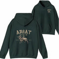 Ariat Denim Shirt/Sweatshirt/Hoodie - Western-style T-shirt featuring a powerful bull graphic and the Ariat Denim logo,...
