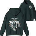 Ariat Shirt/Sweatshirt/Hoodie- Embrace the spirit of the Wild West with this stylish hoodie featuring a beautifully...