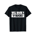 Will Work for V-Bucks Cool Gamer T-Shirt/ Hoodie Tee T-Shirt Raglan Boy's Men's Made in USA Sweatshirt | RetroVerseTees.com