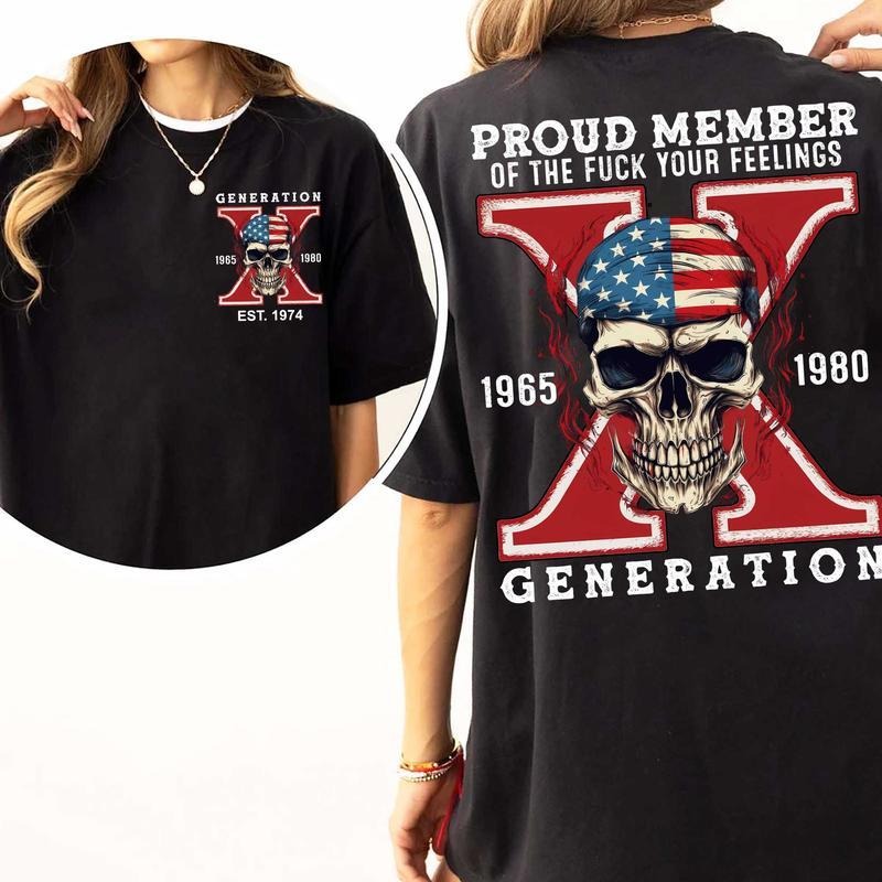 Hoodie for WB shield Bold Statement: 'PROUD MEMBER FOG TNF FUCK YOUR FEELINGS GENERATION' with WB shield Skull Gunpla...