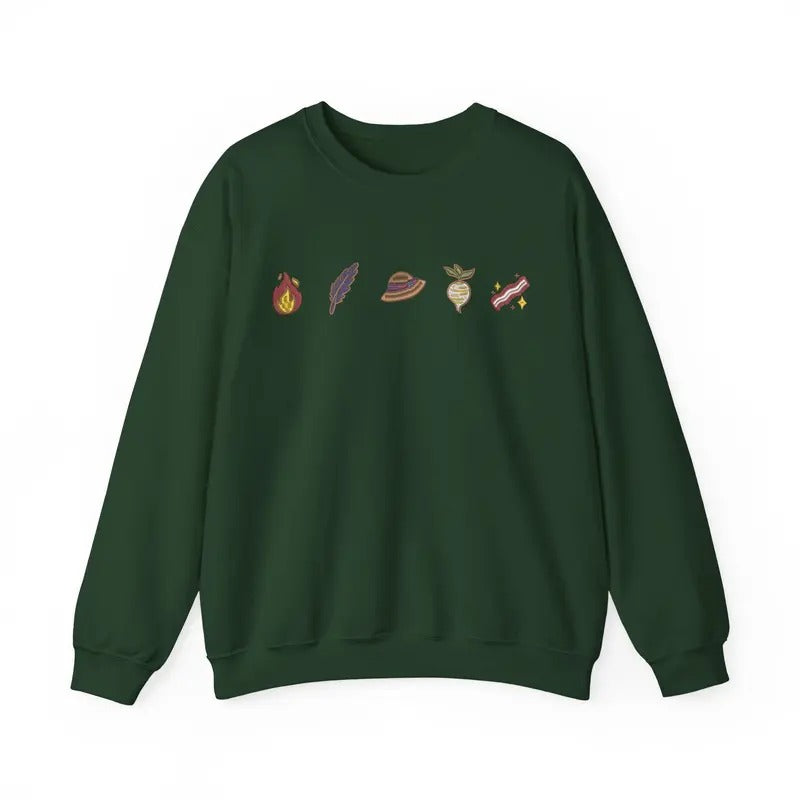 Howls Moving Castle Embroidered Tshirt/Sweatshirt/Hoodie, Calcifer, Howl and Sophie, Miyazaki Hayao Shirt, Studio Ghibli...