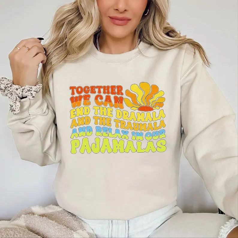 We Can End The Dramala Shirt, Kamala Harris Shirt/ Sweatshirt/ Hoodie, Harris Walz Flower Shirt, Election 2024, Vote For...