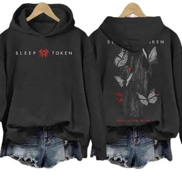 Sleep Token Rock Band Inspired Butterfly Print T-shirt/Sweatshirt/Hoodie | RetroVerseTees.com